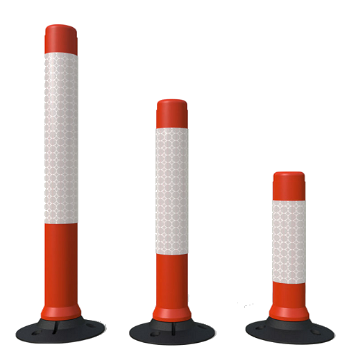 Traffic-Line Memory High Visibility Plastic Posts / On Highway